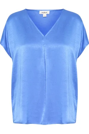 Soaked in Luxury Blouses, female, , L, Elegant V-Neck Top Palace