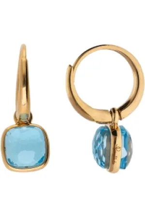 Pomellato Earrings, female, , ONE SIZE, Naked Mini Earrings in Rose Gold with Blue Topaz