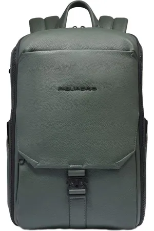 Piquadro Leather Laptop Backpack