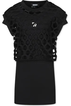 DKNY Dresses, female, , 4 Y, 2-in-1 Mesh Dress