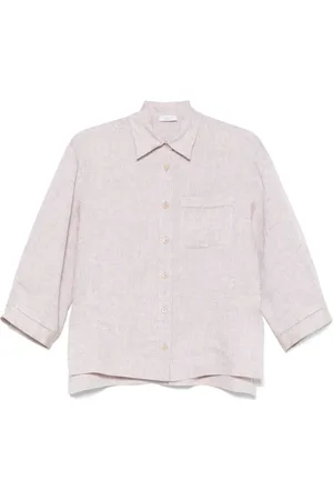 PESERICO SIGN Beige Linen Shirt Women