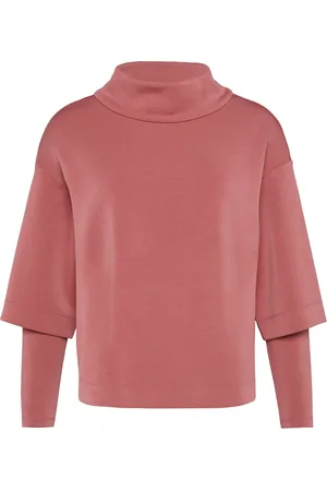 QS by s.Oliver Layered Scuba Sweatshirt with Stand-Up Collar