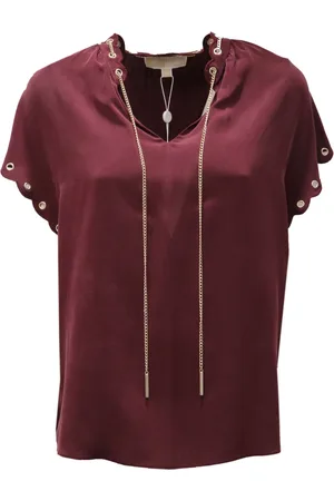 Michael Kors Silk blouse in bordeaux color
