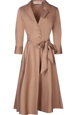 BLANCA Skater Dress with Three-Quarter Sleeves
