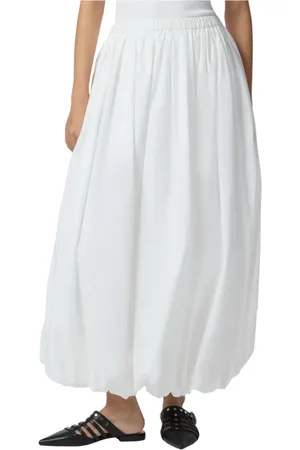 Pinko Maxi Skirts, female, , XS, Balloon Skirt in Cotton Poplin