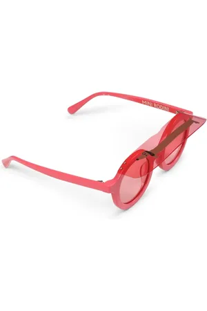 Mini Rodini Round Frame Sunglasses with Pandas