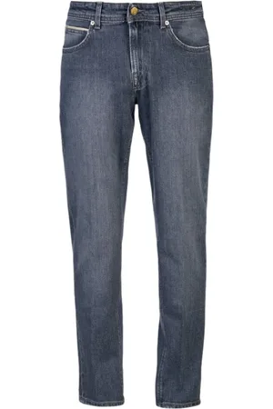 Briglia 1949 Grey Jeans with Logo Patch