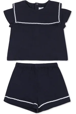 Petit Bateau Cotton Gauze Sailor Set