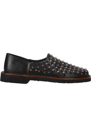 Premiata Flats, male, , 8 UK, Slip-On with Studs and Gunmetal Finish