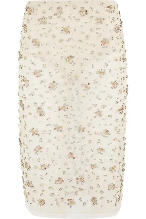 SEMICOUTURE Scarlett Tulle Embroidered Skirt