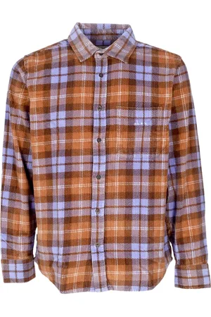 Obey Casual Shirts, male, , S, Check Print Long Sleeve Shirt