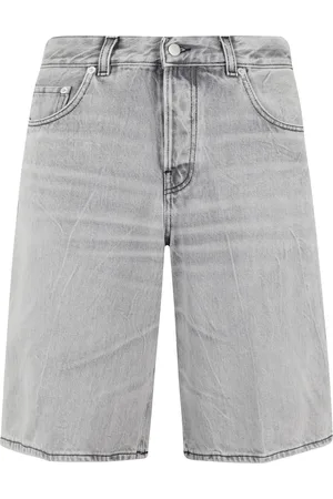 haikure Denim Shorts, female, , W28, Grey Wide Leg Bermuda Jeans