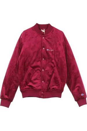 Champion Bomber Jackets, male, , XL, Burgundy Bomber Jacket Men Stylish