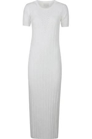 Loulou Studio Knitted Dresses, female, , M, Rib Lace Knit Dress