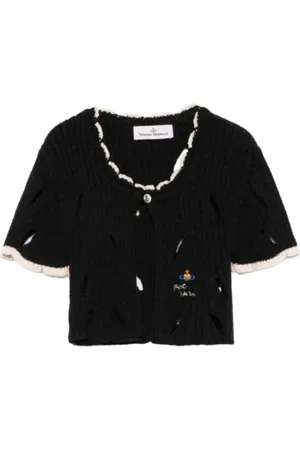 Vivienne Westwood Cardigans, female, , XS, Charcoal Slash Cardigan