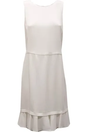 Emporio Armani Short Dresses, female, , XS, Off Viscose Blend Dress