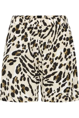 Ichi Short Shorts, female, , 2XL, Animal Print Cropped Shorts & Knickers