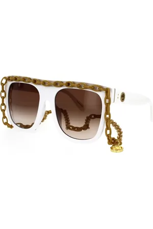 Linda Farrow Sunglasses, female, , 58 MM, Dakota Sunglasses with Chain