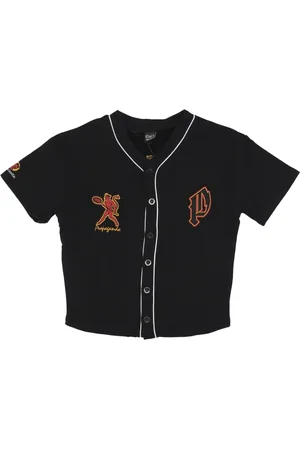 Propaganda Buttoned Baseball Jacket