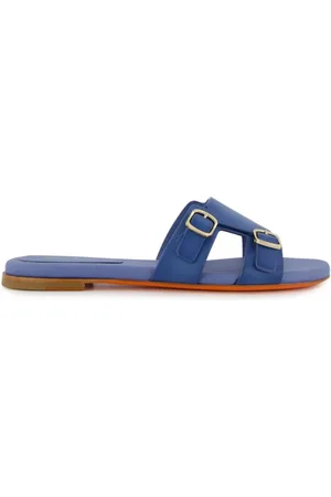 santoni Calf Leather Sliders