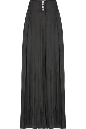 Nü by Staff Wide Trousers, female, , M, Pleated Trousers with Zip Fastening