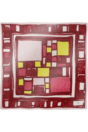 Max Mara Bordeaux Silk Scarf Collection
