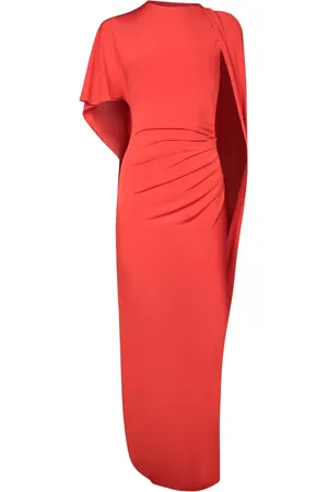 Stella McCartney Elegant Asymmetrical Sleeve Jersey Dress