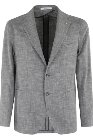 TAGLIATORE Blazers, male, , L, Jacket 1 Breast Wool Silk Cot Effect