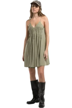 Replay Short Dresses, female, , S, Mini dress in cool solid linen