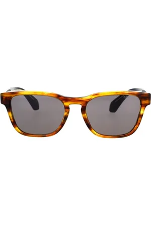 Giorgio Armani Sunglasses, unisex, , 55 MM, Bold Rectangular Sunglasses with Black Arms