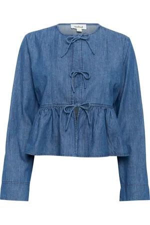 Soaked in Luxury Feminine Shirt Blouse with Peplum Skirt