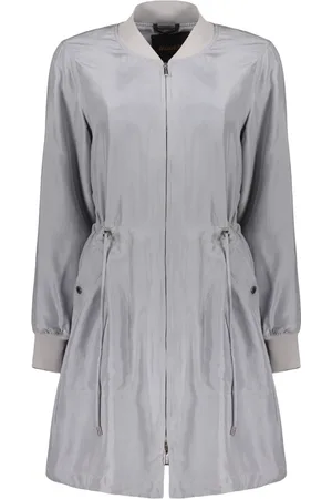 MOORER Parkas, female, , XS, Silk Jacket with Drawstring Waist