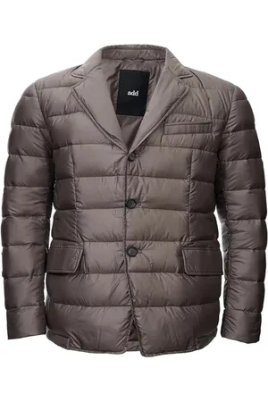 add Brown Quilted Duck Down Jacket