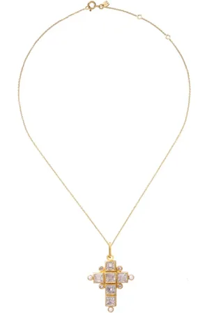 Dorothée Sausset Gold Plated Necklace with White Topaz