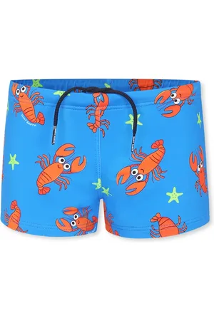 MC2 SAINT BARTH Swimming Trunks, male, , 10 Y, Lobster Print Swim Shorts