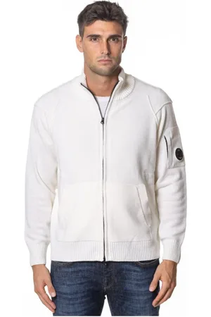 C.P. Company Cardigans, male, , XL, Wool Cardigan with Zip Pocket
