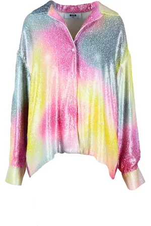 Msgm Sequin Detail Polyester Shirt