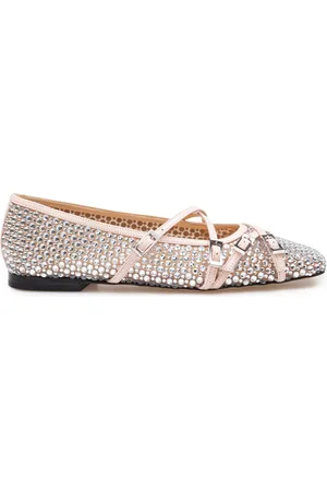 Mach & Mach Ballerinas, female, , 4 1/2 UK, Crystal Mesh Ballerina Shoes