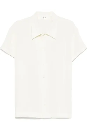 Séfr Short Sleeve Shirts, male, , L, Casual Striped Shirt