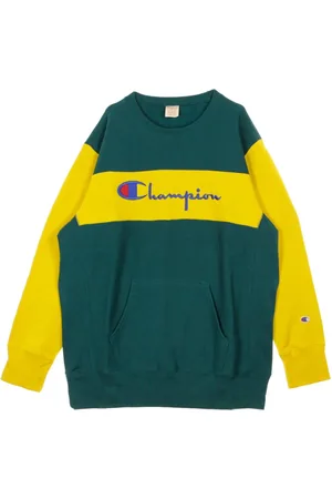Champion Sweatshirts, male, , XL, Color Block Kangaroo Pocket Sweatshirt