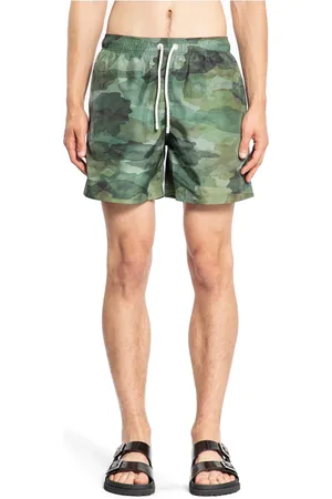 Palm Angels Camo Logo Swim Shorts
