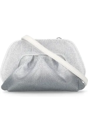 THEMOIRÈ Cross Body Bags, female, , ONE SIZE, Silver Strass Pattern Pochette Bag
