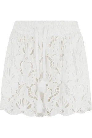 Farm Rio Seashell Eyelet Shorts