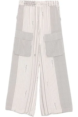 Twin-Set Wide Trousers, female, , S, Cargo Trousers with Drawstring Waistband