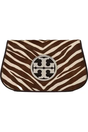 Tory Burch Clutches, female, , ONE SIZE, Leather Shoulder Bag with Magnetic Closure