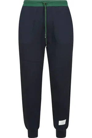Thom Browne Color Blocked Joggers in Brushed Loopback
