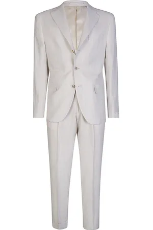 ELEVENTY Slim Fit Linen Wool Silk Suit