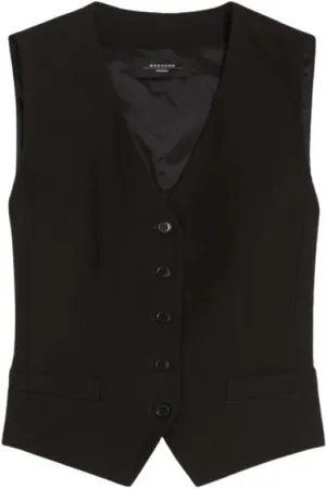 Max Mara Vests, female, , S, V-Neck Vest with Welt Pockets