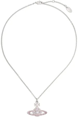 Vivienne Westwood Necklaces, female, , ONE SIZE, Platinum Vintage Rose Pendant