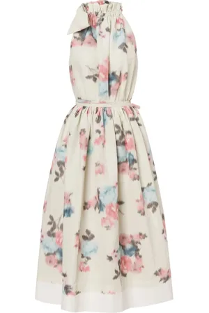 Serafini Floral Halterneck Dress